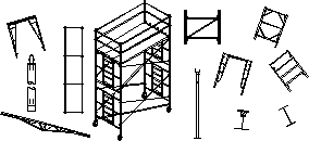 CAD for Falsework Drawing Blocks